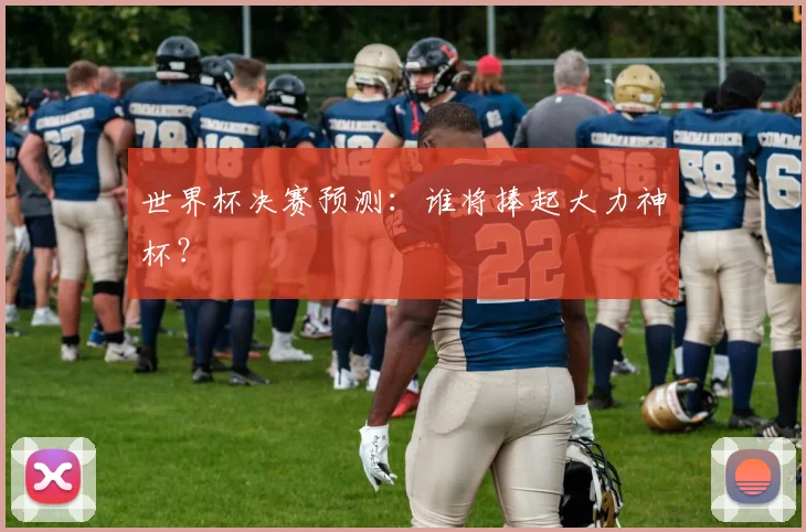世界杯决赛预测：谁将捧起大力神杯？